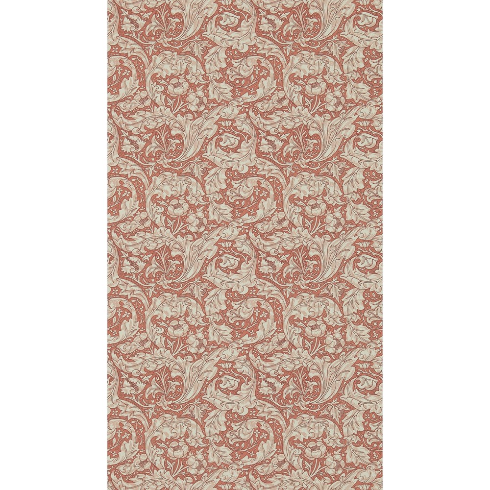 Bachelors Button Wallpaper 214734 by Morris & Co in Russet Red